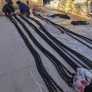 QRE ASTM/NACM/EN 818 G80ブラック溶接チェーンスリングリフティングチェーン山東省 - Product Image 3