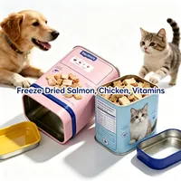 Bouteille en métal personnalisée avec bouchon à vis pour l'emballage d'huiles nutritives liquides pour chiens et chats