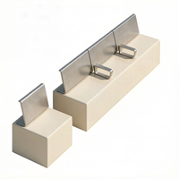 Banco de Hormigón GRC UHPC Personalizado para Exteriores con Respaldo de Aluminio, Asiento Modular Curvo para Parques y Plazas