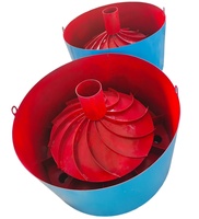 Tambour de distribution de boues non motorisé pour séparateur de minerai, distributeur minier pour utilisation avec chute spirale ou table vibrante