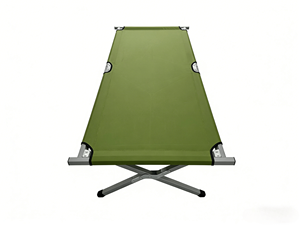 Lit de camp pliant d'extérieur en tissu Oxford durable avec cadre en fer robuste, portable pour une personne, idéal pour le camping et les siestes au bureau - Product Image 3
