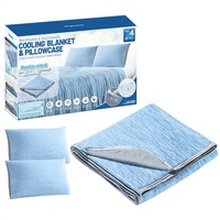 Kingworth japonais Q-Max été refroidissement couverture taie d'oreiller glace léger rayé Anime motif tissé Technique pour lits canapés