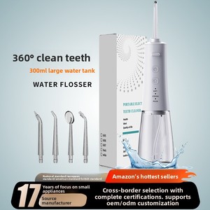 Irrigador Bucal Eléctrico, Limpiador <span class=keywords><strong>Dental</strong></span>, Resistente al <span class=keywords><strong>Agua</strong></span> IPX7, Baterí<span class=keywords><strong>a</strong></span> Integrada, <span class=keywords><strong>Limpieza</strong></span> Bucal Personalizada para Uso Doméstico - Product Image 4