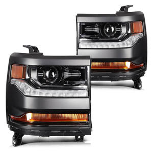 Faros Delanteros Starvisoinc Americanos para Chevrolet Silverado 16-18 Negros con Lente HID Modelo de Dirección Halógena TJDY00129 - Product Image 1