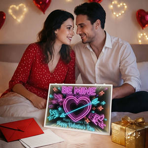 Tableau de dessin LED innovant à double miroir effet abysse pour enfants, rechargeable, pour l'étude, l'écriture, la peinture, cadeau et loisirs créatifs - Product Image 2