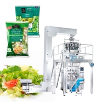 Máquina automática de llenado de bolsas de verduras, lechuga fresca, espinaca, ensalada