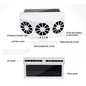 Ventilateur d'échappement solaire pour voiture, refroidisseur de calandre, ventilateur de ventilation automatique, alimentation double mode - Product Image 5