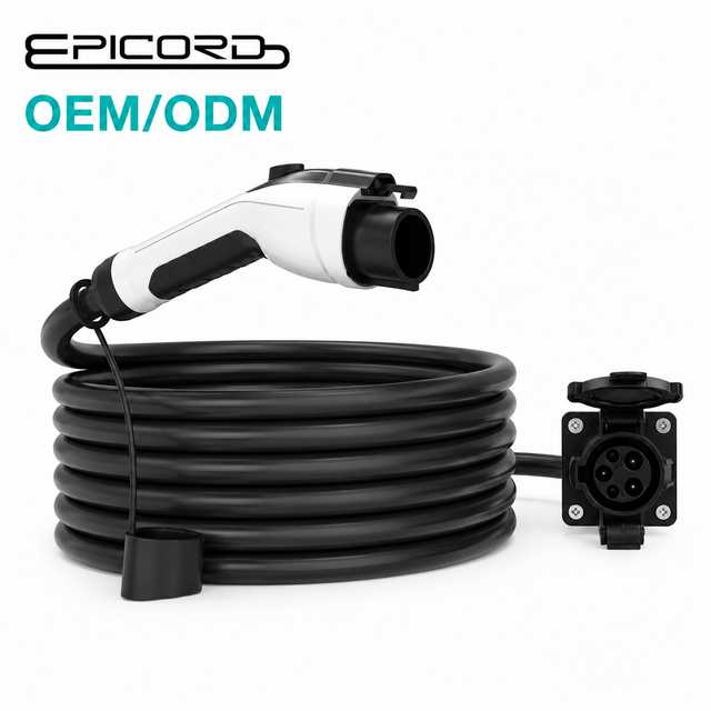 SAE J1772 Extension Cable for EV Charger Electric Vehicle Charging Extension Cord Level 1 Level 2 Compatible