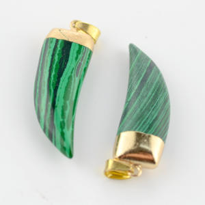 Collier en pierre naturelle, pendentif en cristal en forme de croissant, agate, dent de <span class=keywords><strong>loup</strong></span>, collier en cristal naturel, vente en gros - Product Image 4