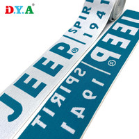 Bande élastique en nylon jacquard lisse et brillant avec logo personnalisé à motif lettre, prix de gros, pour ceinture de sous-vêtements