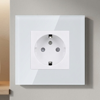 Prise murale électrique Bingoelec EU avec câble à connexion rapide, en verre, pour usage industriel