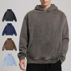 Kingsen High Quality Men's 100% Cotton Winter Digital Embroidered Custom Eco-Friendly Fashion Washed French Terry Hoodie - Product Image 1