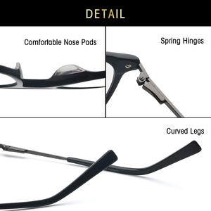 Montures de lunettes rectangulaires minimalistes Grey Jack 60001, monture complète, tendance unisexe, taille adulte 48-19-135 - Product Image 2