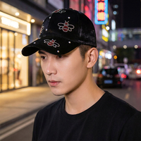 RongGuang Venta al por mayor Moda Impreso Diamantes de imitación Gorra de béisbol Moda brillante Gorra deportiva para Mujeres Hombres Actividades al aire libre