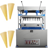 Ligne de production automatique de Kono Pizza Cono Maker faisant la machine de biscuit de gaufrette de cône de crème glacée