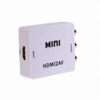 Nouveau convertisseur AV RCA CVSB AV vers HD, boîtier adaptateur vidéo AV2 2AV HD 1080p, échelleur audio coaxial L/R, prise en charge NTSC PAL