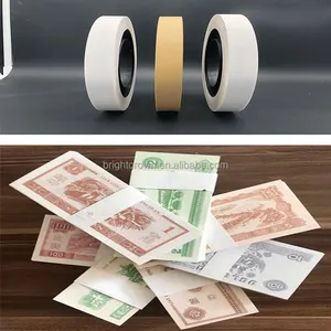 Bandas de papel Kraft para dinero, bandas para flejes, banda de papel para moneda