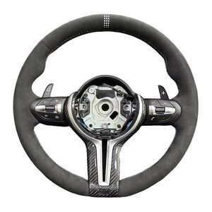 <span class=keywords><strong>Volante</strong></span> Deportivo Estilo CS con Detalles en Carbono y Alcántara para <span class=keywords><strong>BMW</strong></span> F10 F20 F22 F30 F31 M2 F87 <span class=keywords><strong>M3</strong></span> F80 M4 F82 F85 F90 F15 E70 E90, Disponible en Stock - Product Image 1
