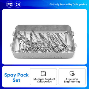 XC medico ชุดแพ็คเหยื่อสัตวแพทย์แบบสมบูรณ์อุปกรณ์ผ่าตัดสำหรับ Spay และ Neutering - Product Image 5