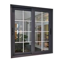 Fenêtre coulissante en aluminium blanc à prix avantageux avec vitrage simple pour le Ghana et le Kenya