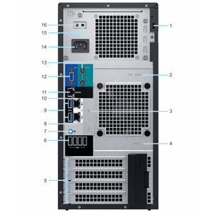 Configuration flexible Dells Mini tour serveur EMC <span class=keywords><strong>PowerEdge</strong></span> <span class=keywords><strong>T140</strong></span> avec processeur Intel Xeon 64 Go Ram H330 365W PSU - Product Image 2