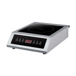 Table de cuisson à induction plate professionnelle en acier inoxydable 3500W à brûleur unique, commande tactile, fabrication ODM/OEM - Product Image 1
