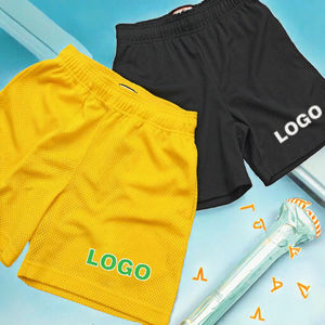 Pantalones Cortos Deportivos de Verano para Hombre, Cintura Media, con Malla, Estampado Moderno, Cordón Ajustable, para Baloncesto y Correr, Estilo Playero - Product Image 3