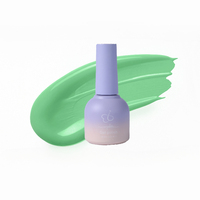 Vernis Gel Vert Écologique Vegan Sans HEMA 10ml de Luxe en Palette, Non Toxique, Séchage Rapide UV/LED, Longue Durée, Certifié CE
