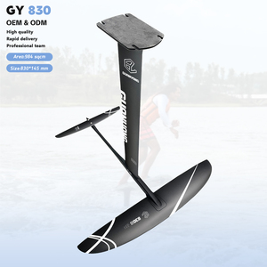 Trọng lượng Nhẹ Carbon phía trước cánh GY 830 Đen 984sqcm cho người lướt tàu cánh ngầm có kinh nghiệm Tìm kiếm tốc độ nhanh nhẹn khắc kiểm soát - Product Image 1