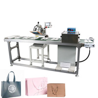 Machine de sérigraphie semi-automatique de semelle intérieure de convoyeur d'une seule couleur pour sacs en papier plastique