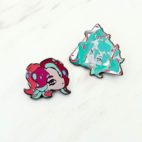 Broche en émail métallique peinte, motif dragon de dessin animé mignon, personnage d'anime fantastique, badge de revers, bijou, cadeau pour les amateurs de films