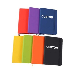 Cahier de Journal intime ligné <span class=keywords><strong>personnalisé</strong></span> noir cahier A5 à <span class=keywords><strong>couverture</strong></span> rigide en cuir Logo personnalisable - Product Image 4