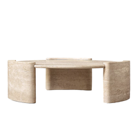 Table basse multifonctionnelle Kumusi Furniture, style minimaliste américain, pour appartement, faible hauteur, idéale pour regarder Netflix