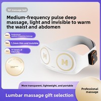 Ceinture abdominale intelligente EMS rechargeable avec compresse chaude et vibrations pulsées, appareil électrique de soin abdominal et utérin pour le fitness