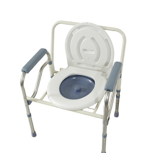 Chaise de toilette semi-acier réglable avec siège de toilette pour personnes âgées et femmes enceintes, taille standard, style moderne - Product Image 3
