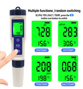 Интеллектуальный онлайн-тестер качества воды Richmoon 9006 WiFi 8-в-1 (<span class=keywords><strong>pH</strong></span>/температура/ORP/PPM/EC/соленость/специфический вес/CF) из пластика, тип <span class=keywords><strong>pH</strong></span>-метр, для лабораторий, OEM/ODM - Product Image 5