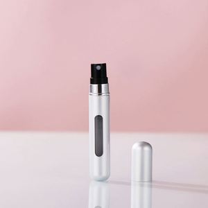 Luxury Red Aluminum <b>Perfume</b> Spray Bottle 5Ml Travel Custom <b>Perfume</b> <b>Atomizer</b> With Text - Product Image 2