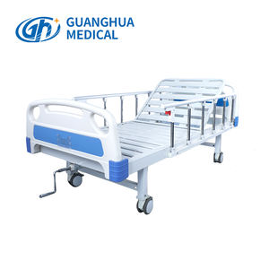 Медицинская кровать с изголовьем и изножьем из синей стали ABS, с шестиступенчатой регулировкой на одной рукоятке, с защитным ограждением из алюминиевого сплава, сертифицированная CE ISO - Product Image 2