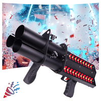 SHTX Meilleure main tenir électrique confettis Shooter3 têtes confettis fête Popper pistolet Machine 3 coups confettis pistolet pour Concert DJ