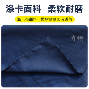 Delantal de poliéster tipo twill, azul marino, grueso, resistente al desgaste, con bolsillo, para uso en cocina y taller. - Product Image 5