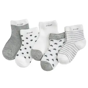 Conjunto de calcetines cortos finos para niños y niñas, 0 a 12 años, 5 par/lote, 2021 algodón, cómodos, novedad de verano