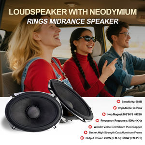 Haut-parleur de voiture <span class=keywords><strong>6x9</strong></span> pouces, caisson de basses 12 pouces, 8 caissons de basses, système 3 voies, médium, ensemble de 10 haut-parleurs coaxiaux, 4 haut-parleurs - Product Image 3