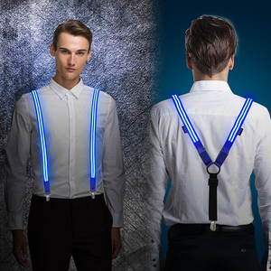 Richshining LED Bretelles Light Up Bretelles Ceinture pour Party Club, Christmas Rave Bretelles élastiques réglables à piles - Product Image 2