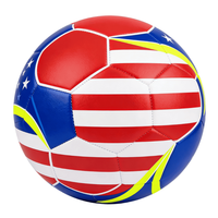 Ballon de football Aiju en cuir PVC cousu à la machine, haute qualité, durable, tendance, taille 5, logo personnalisé, événements promotionnels, divertissement