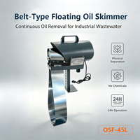 Système de récupération d'huile à fixation magnétique à prix de gros, séparateur d'huile flottant double face 45L/heure pour réservoir industriel