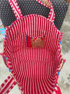 Bolso Tote de Algodón Acolchado con Estampado de Tigre Estilo Boho, Bolso de Viaje para Fin de Semana, Bolso Jola, Bolso de Hombro Suave para Compras - Product Image 5