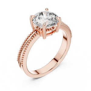 แหวนเพชรเลี้ยงในห้องปฏิบัติการสวยงาม ทอง 18k สำหรับผู้หญิง ทรงกลมเจียระไนแบบบริลเลียนท์ พร้อมใบรับรอง IDGL เหมาะสำหรับเป็นของขวัญงานแต่งงานและวันครบรอบ - Product Image 5