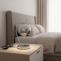 Lampe chauffe-bougie LED en métal Soda Factory avec lumière d'ambiance, design moderne en métal pour la décoration de chevet et de la maison