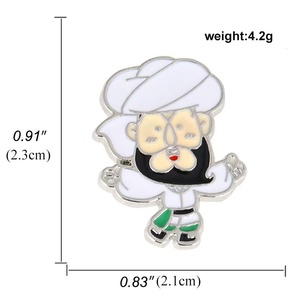 En gros, épingles en métal à l'effigie de personnages de dessins animés, badges amusants, broches décoratives, épingles émaillées <span class=keywords><strong>Sumo</strong></span> Fitness Man pour vêtements et sacs, en stock - Product Image 6