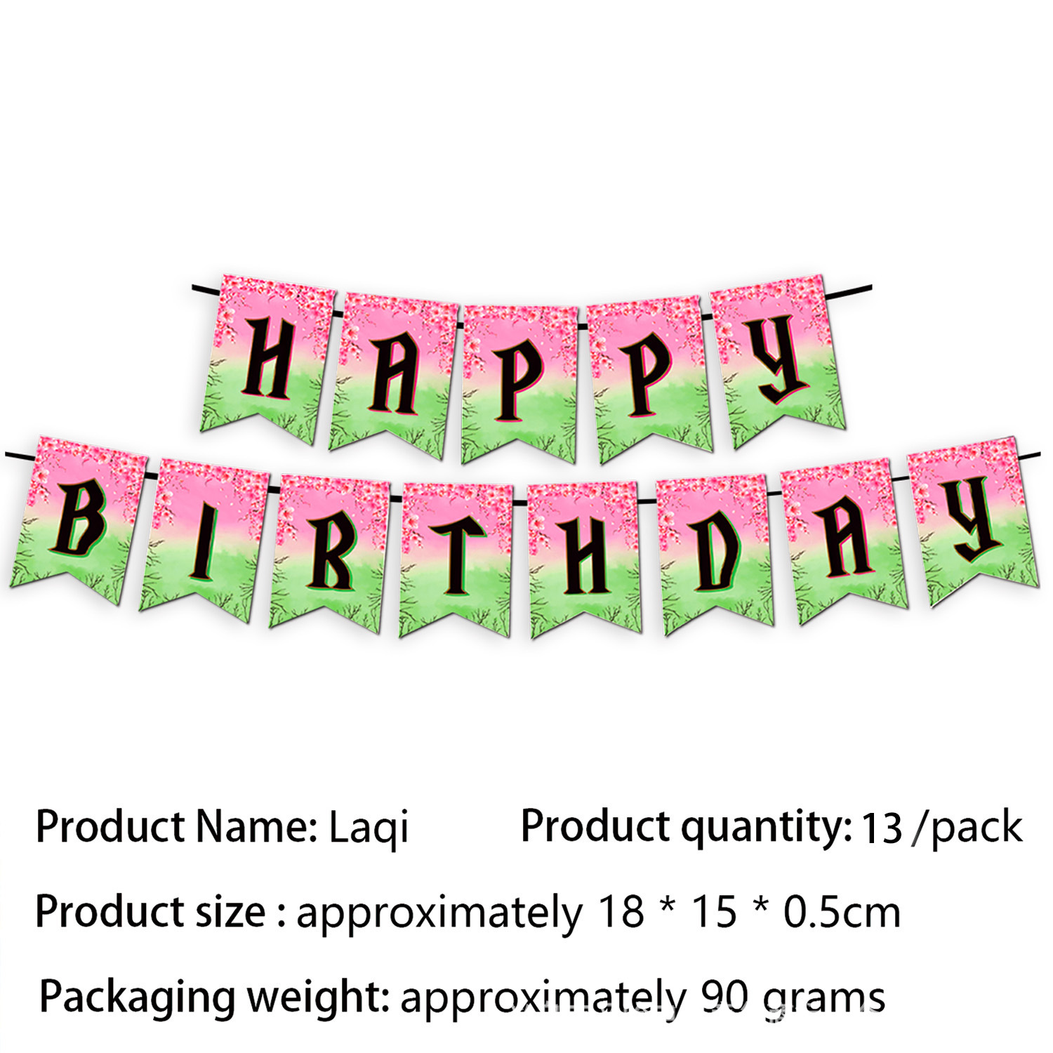 Bandera del alfabeto 13 piezas